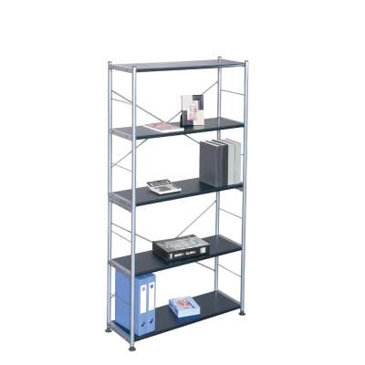 Graceful 4-tiers library furniture metal book shelf