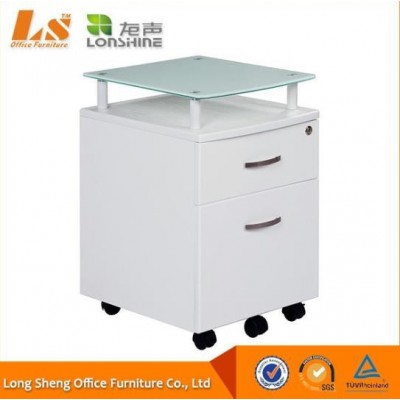 2 Drawer Mobile Office Filing Cabinet With Wheel