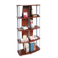 Wooden grain wall mounted school book shelf