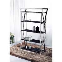 Modern stainless steel cheap bookcase